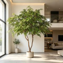 300CM Custom Design Natural Trunk Artificial Russian Olive Floor Tree for Interior Decor,300CM Custom Design Natural Trunk Artificial Russian Olive Floor Tree for Interior Decor