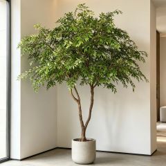 300CM Custom Design Natural Trunk Artificial Russian Olive Floor Tree for Interior Decor,300CM Custom Design Natural Trunk Artificial Russian Olive Floor Tree for Interior Decor
