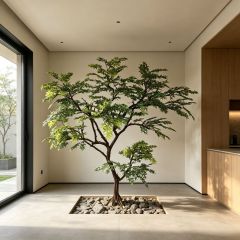 250CM Custom Design Natural Branch Artificial Green Maple Tree for Interior Decor,250CM Custom Design Natural Branch Artificial Green Maple Tree for Interior Decor
