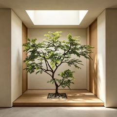 250CM Custom Design Natural Branch Artificial Green Maple Tree for Interior Decor,250CM Custom Design Natural Branch Artificial Green Maple Tree for Interior Decor