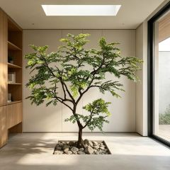 250CM Custom Design Natural Branch Artificial Green Maple Tree for Interior Decor,250CM Custom Design Natural Branch Artificial Green Maple Tree for Interior Decor