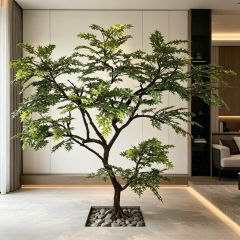 250CM Custom Design Natural Branch Artificial Green Maple Tree for Interior Decor,250CM Custom Design Natural Branch Artificial Green Maple Tree for Interior Decor