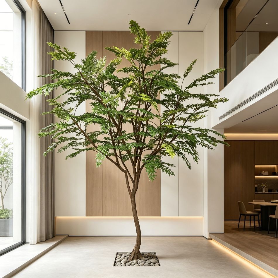 350CM Custom Design Tall Artificial Green Maple Floor Tree for Home Decor,350CM Custom Design Tall Artificial Green Maple Floor Tree for Home Decor