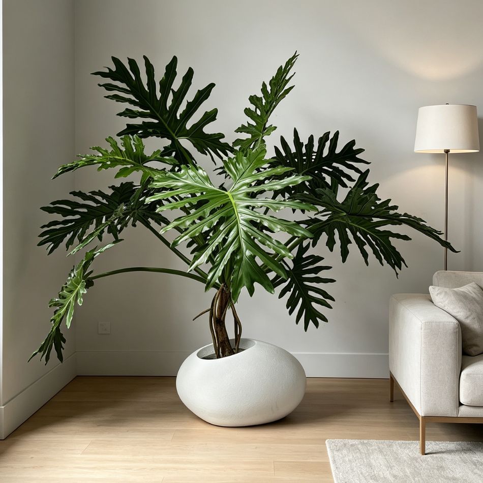 150CM Custom Design Potted Artificial Philodendron Plant for Interior Decor,150CM Custom Design Potted Artificial Philodendron Plant for Interior Decor