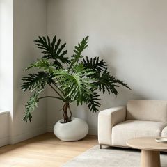 150CM Custom Design Potted Artificial Philodendron Plant for Interior Decor,150CM Custom Design Potted Artificial Philodendron Plant for Interior Decor