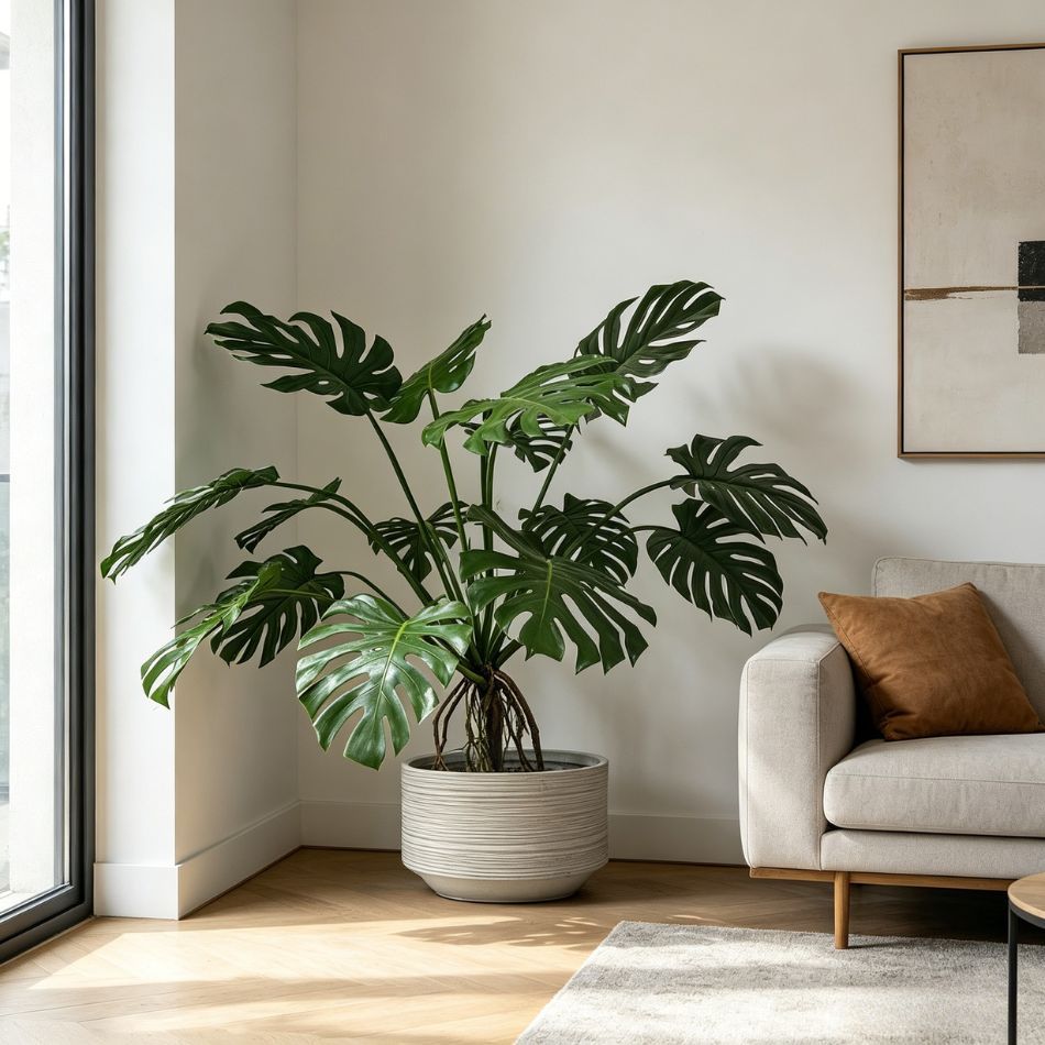 130CM Custom Design Potted Artificial Monstera Philodendron Plant for Interior Design,130CM Custom Design Potted Artificial Monstera Philodendron Plant for Interior Design
