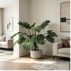 130CM Custom Design Potted Artificial Monstera Philodendron Plant for Interior Design,130CM Custom Design Potted Artificial Monstera Philodendron Plant for Interior Design