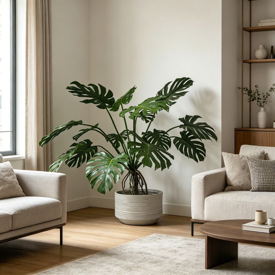 130CM Custom Design Potted Artificial Monstera Philodendron Plant for Interior Design,130CM Custom Design Potted Artificial Monstera Philodendron Plant for Interior Design