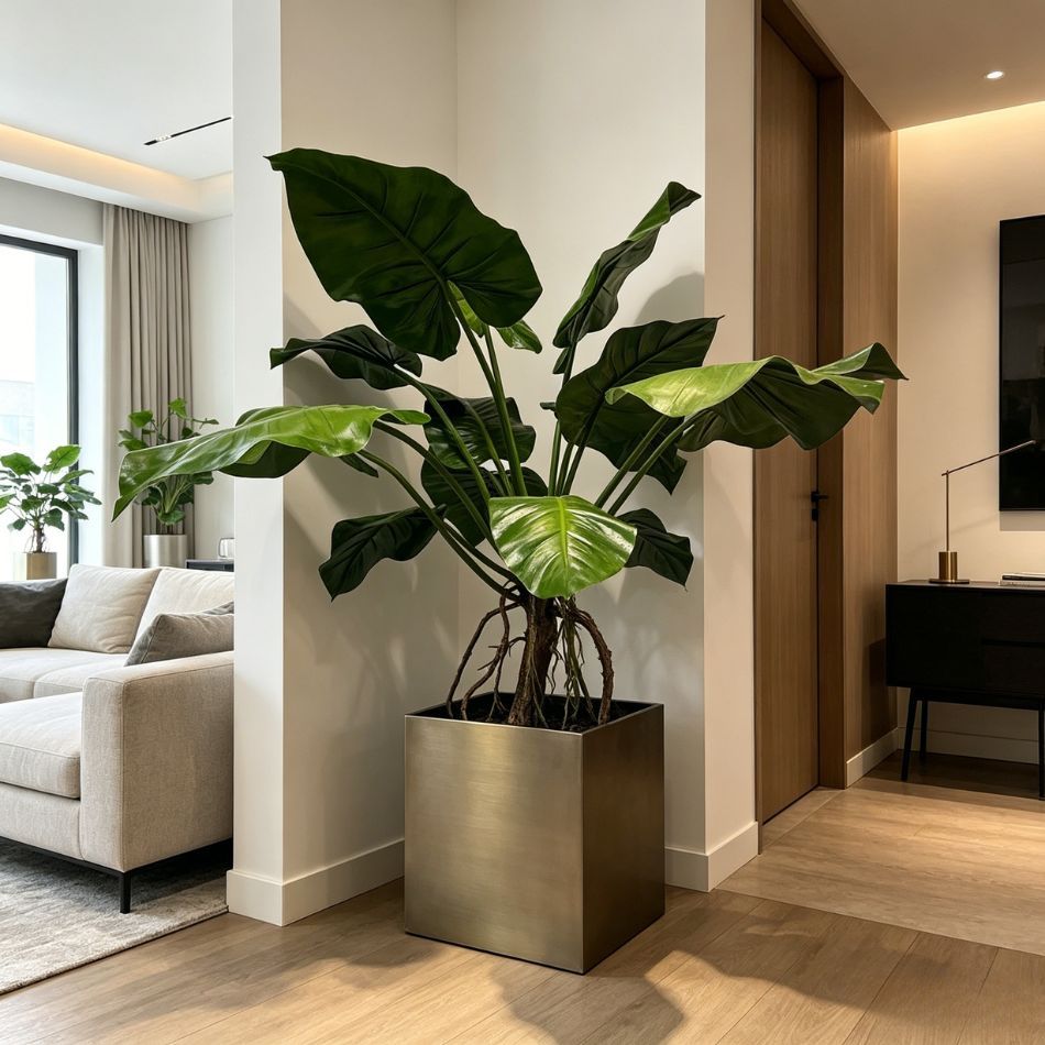 135CM Permium Quality Potted Artificial Golden Pothos Plant for Home Decor,135CM Permium Quality Potted Artificial Golden Pothos Plant for Home Decor