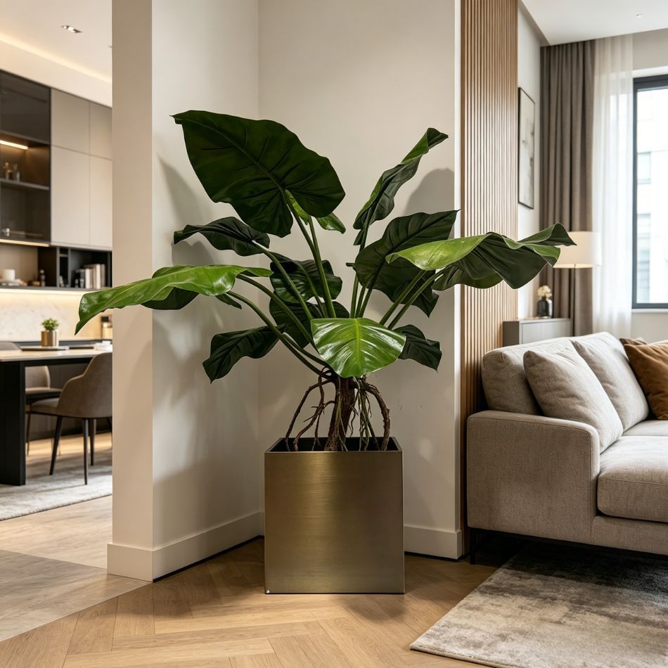 135CM Permium Quality Potted Artificial Golden Pothos Plant for Home Decor,135CM Permium Quality Potted Artificial Golden Pothos Plant for Home Decor