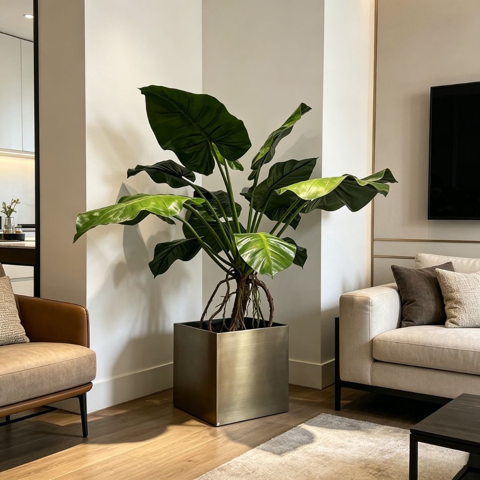 135CM Permium Quality Potted Artificial Golden Pothos Plant for Home Decor,135CM Permium Quality Potted Artificial Golden Pothos Plant for Home Decor