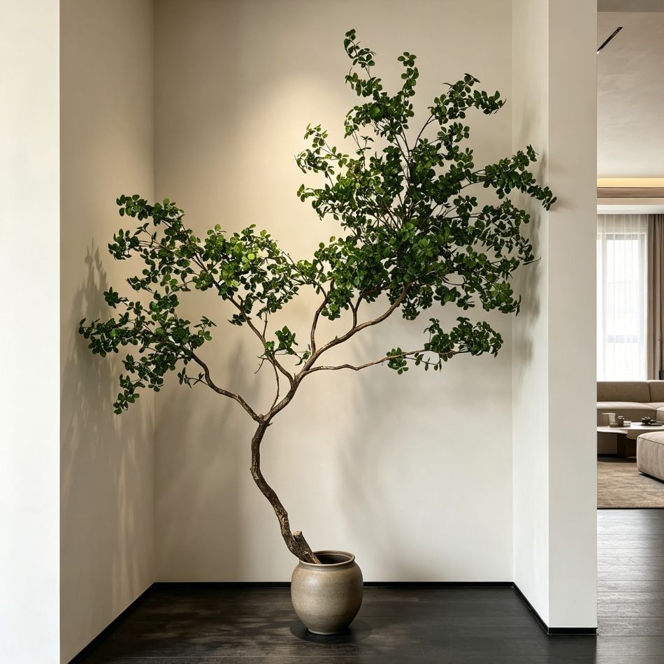 250CM Permium Quality Curved Trunk Artificial Schefflera Floor Tree for Interor Design,250CM Permium Quality Curved Trunk Artificial Schefflera Floor Tree for Interor Design