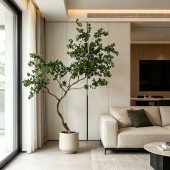 250CM Permium Quality Curved Trunk Artificial Schefflera Floor Tree for Interor Design,250CM Permium Quality Curved Trunk Artificial Schefflera Floor Tree for Interor Design