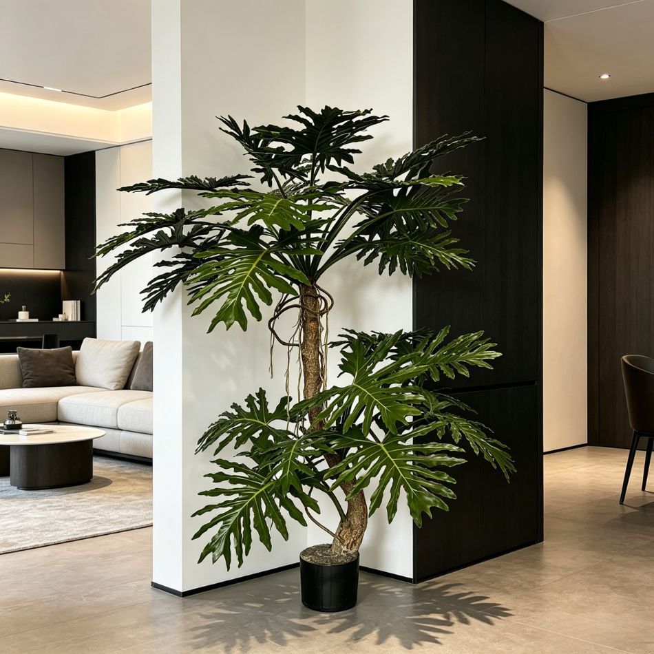 225CM Custom Design Potted Artificial Split-Leaf Philodendron Plant for Indoor Decor,225CM Custom Design Potted Artificial Split-Leaf Philodendron Plant for Indoor Decor