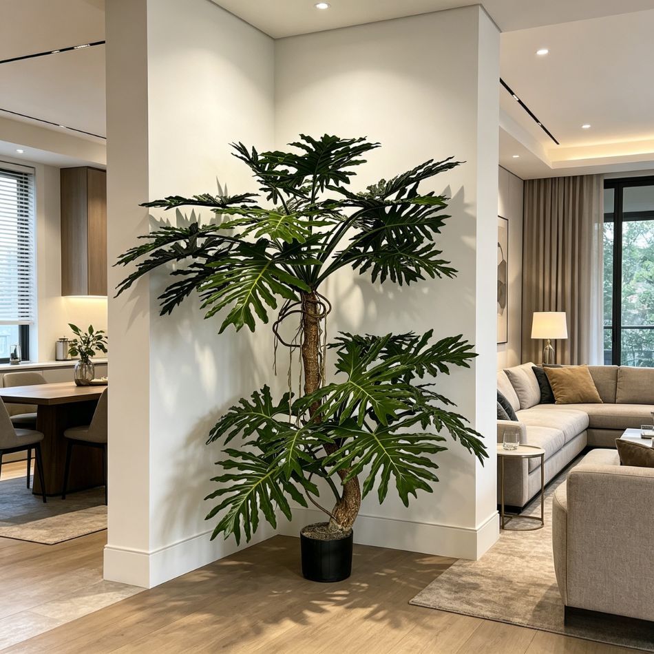 225CM Custom Design Potted Artificial Split-Leaf Philodendron Plant for Indoor Decor,225CM Custom Design Potted Artificial Split-Leaf Philodendron Plant for Indoor Decor