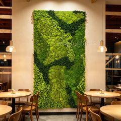 Custom Mixed Shades Preserved Moss Wall Panel for Interior Design,Custom Mixed Shades Preserved Moss Wall Panel for Interior Design