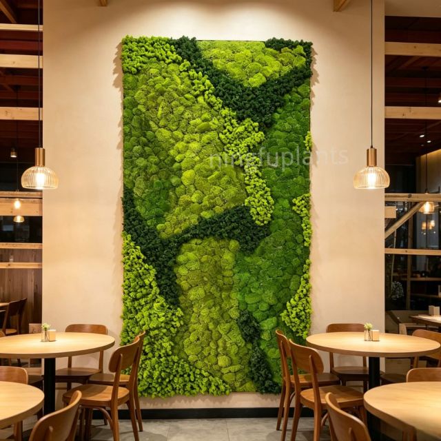 Custom Mixed Shades Preserved Moss Wall Panel for Interior Design,Custom Mixed Shades Preserved Moss Wall Panel for Interior Design