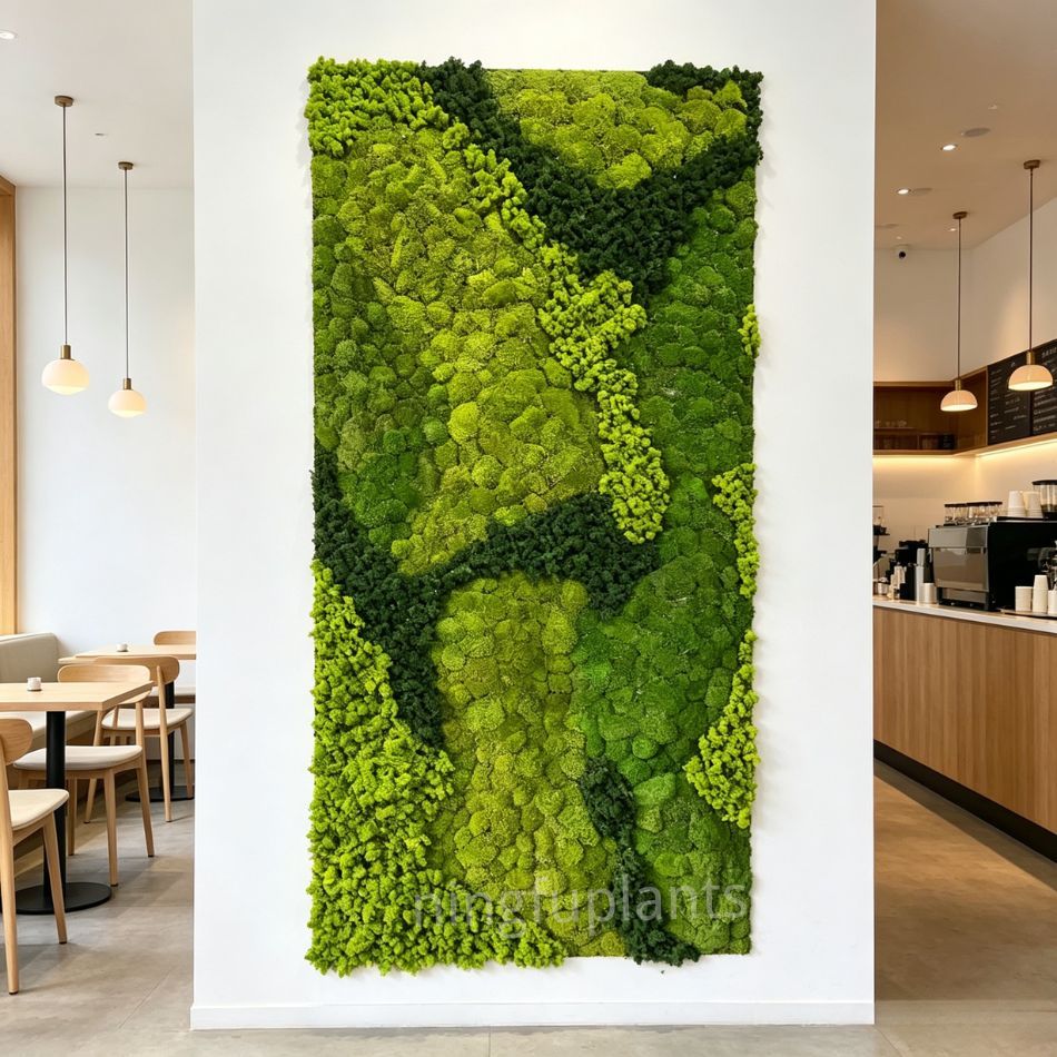 Custom Mixed Shades Preserved Moss Wall Panel for Interior Design,Custom Mixed Shades Preserved Moss Wall Panel for Interior Design