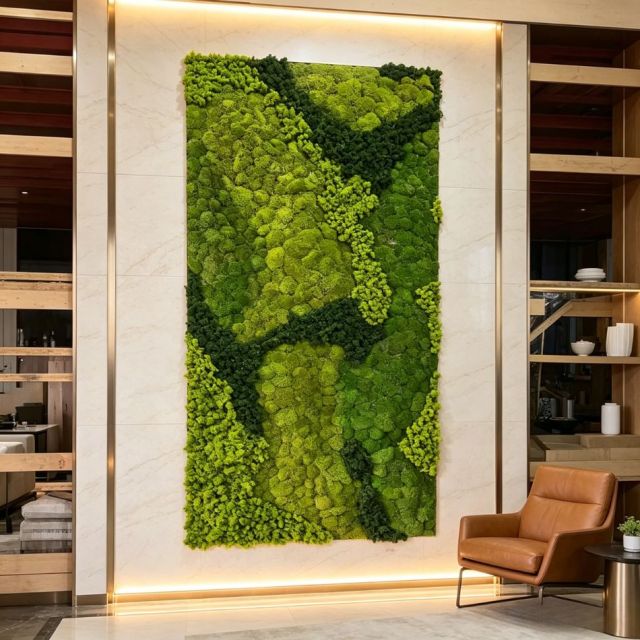 Custom Mixed Shades Preserved Moss Wall Panel for Interior Design,Custom Mixed Shades Preserved Moss Wall Panel for Interior Design