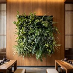 100*100CM Custom Tropical Artificial Plant Vertical Green Wall for Indoor Decor,100*100CM Custom Tropical Artificial Plant Vertical Green Wall for Indoor Decor
