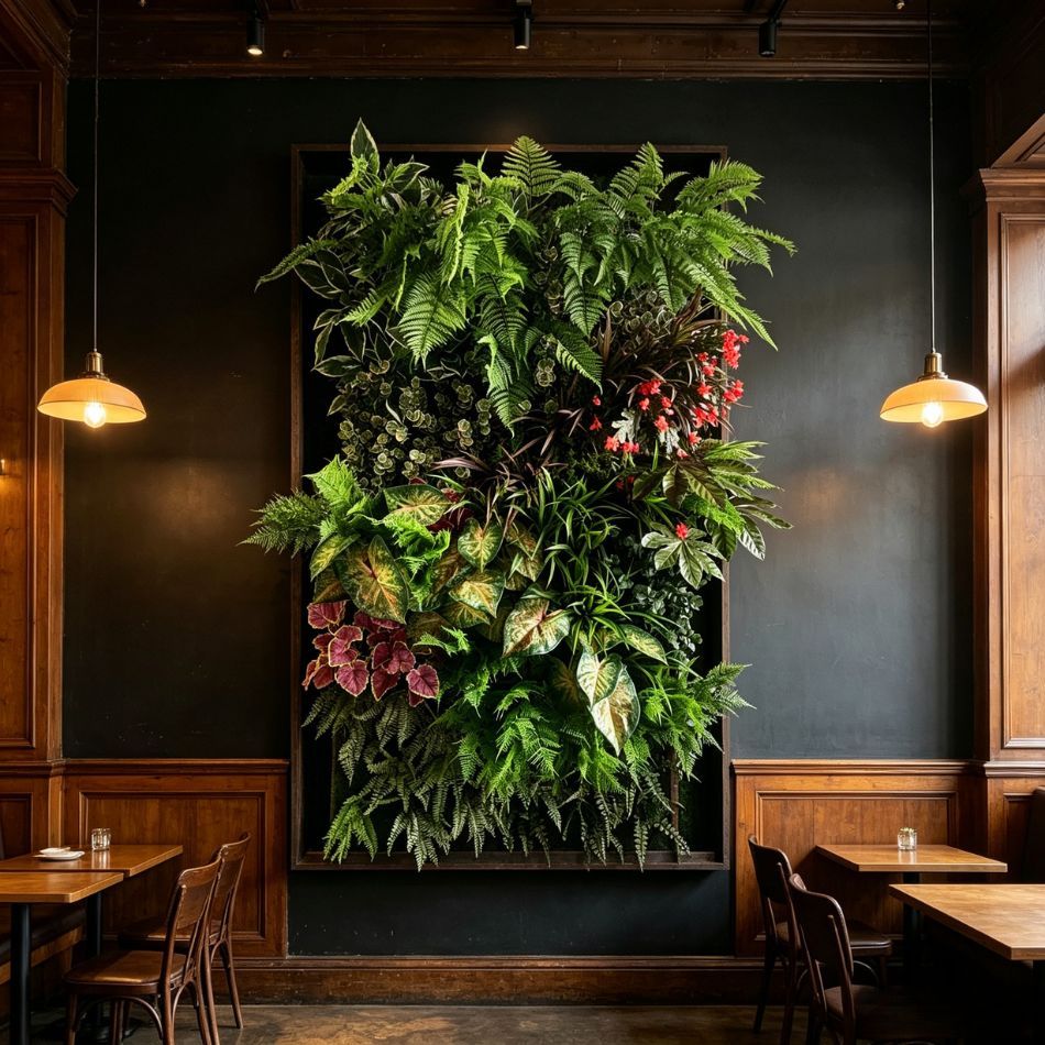 Colorful Mixed Artificial Tropical Plant Green Wall Panel for Interior Design,Colorful Mixed Artificial Tropical Plant Green Wall Panel for Interior Design