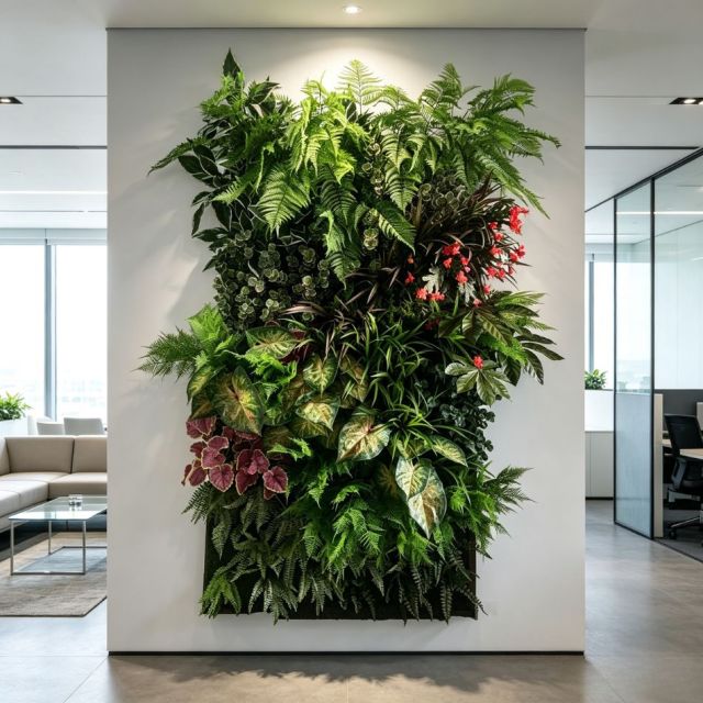 Colorful Mixed Artificial Tropical Plant Green Wall Panel for Interior Design,Colorful Mixed Artificial Tropical Plant Green Wall Panel for Interior Design