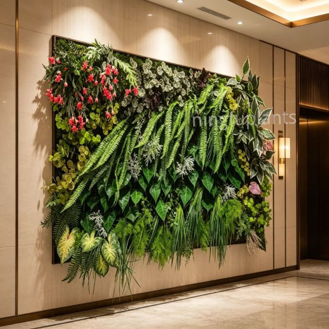 Decorative Mixed Artificial Floral & Foliage Green Wall Panel for Home Decor,Decorative Mixed Artificial Floral & Foliage Green Wall Panel for Home Decor