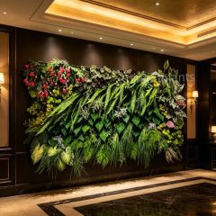 Decorative Mixed Artificial Floral & Foliage Green Wall Panel for Home Decor,Decorative Mixed Artificial Floral & Foliage Green Wall Panel for Home Decor