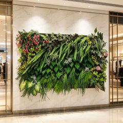 Decorative Mixed Artificial Floral & Foliage Green Wall Panel for Home Decor,Decorative Mixed Artificial Floral & Foliage Green Wall Panel for Home Decor