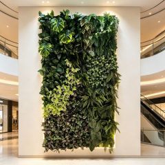 Large Framed Tropical Artificial Green Wall Panel for Interior Decor,Large Framed Tropical Artificial Green Wall Panel for Interior Decor