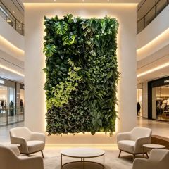 Large Framed Tropical Artificial Green Wall Panel for Interior Decor,Large Framed Tropical Artificial Green Wall Panel for Interior Decor