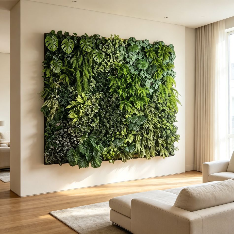 Large Square Artificial Tropical Plant Green Wall Panel for Indoor Wall Decor,Large Square Artificial Tropical Plant Green Wall Panel for Indoor Wall Decor