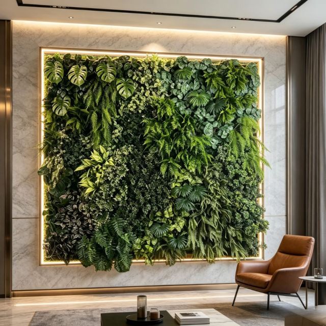 Large Square Artificial Tropical Plant Green Wall Panel for Indoor Wall Decor,Large Square Artificial Tropical Plant Green Wall Panel for Indoor Wall Decor