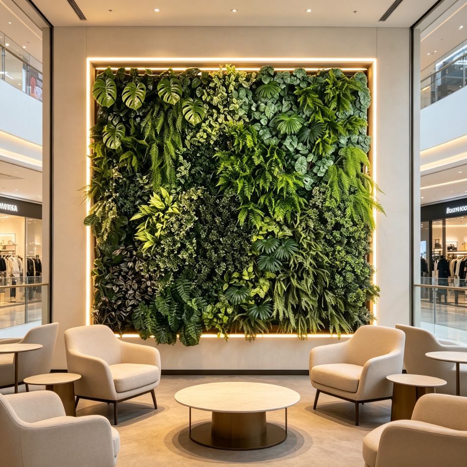 Large Square Artificial Tropical Plant Green Wall Panel for Indoor Wall Decor,Large Square Artificial Tropical Plant Green Wall Panel for Indoor Wall Decor