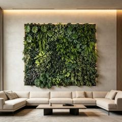 Large Square Artificial Tropical Plant Green Wall Panel for Indoor Wall Decor,Large Square Artificial Tropical Plant Green Wall Panel for Indoor Wall Decor
