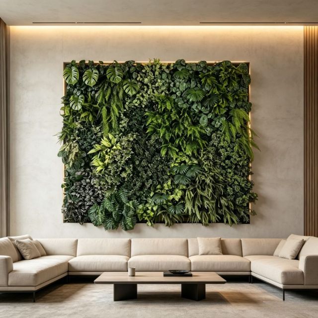 Large Square Artificial Tropical Plant Green Wall Panel for Indoor Wall Decor,Large Square Artificial Tropical Plant Green Wall Panel for Indoor Wall Decor