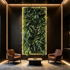 High Quality Backlit Full-Fern Artificial Vertical Green Wall for Interior Design,High Quality Backlit Full-Fern Artificial Vertical Green Wall for Interior Design