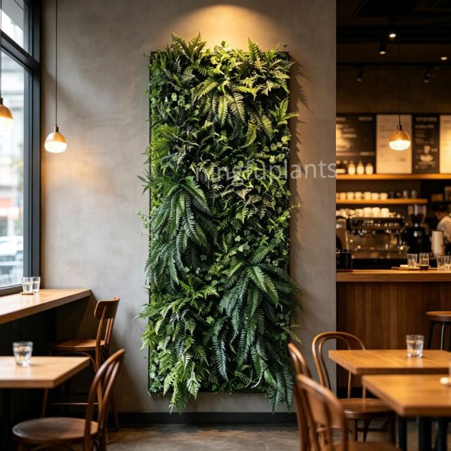 High Quality Backlit Full-Fern Artificial Vertical Green Wall for Interior Design,High Quality Backlit Full-Fern Artificial Vertical Green Wall for Interior Design