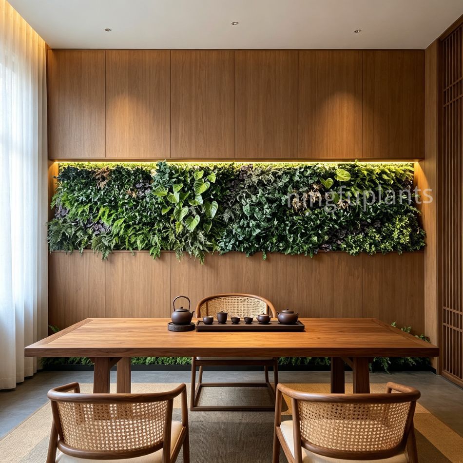 Permium Quality Horizontal Mixed Artificial Foliage Green Wall Panel for Interior Decor,Permium Quality Horizontal Mixed Artificial Foliage Green Wall Panel for Interior Decor