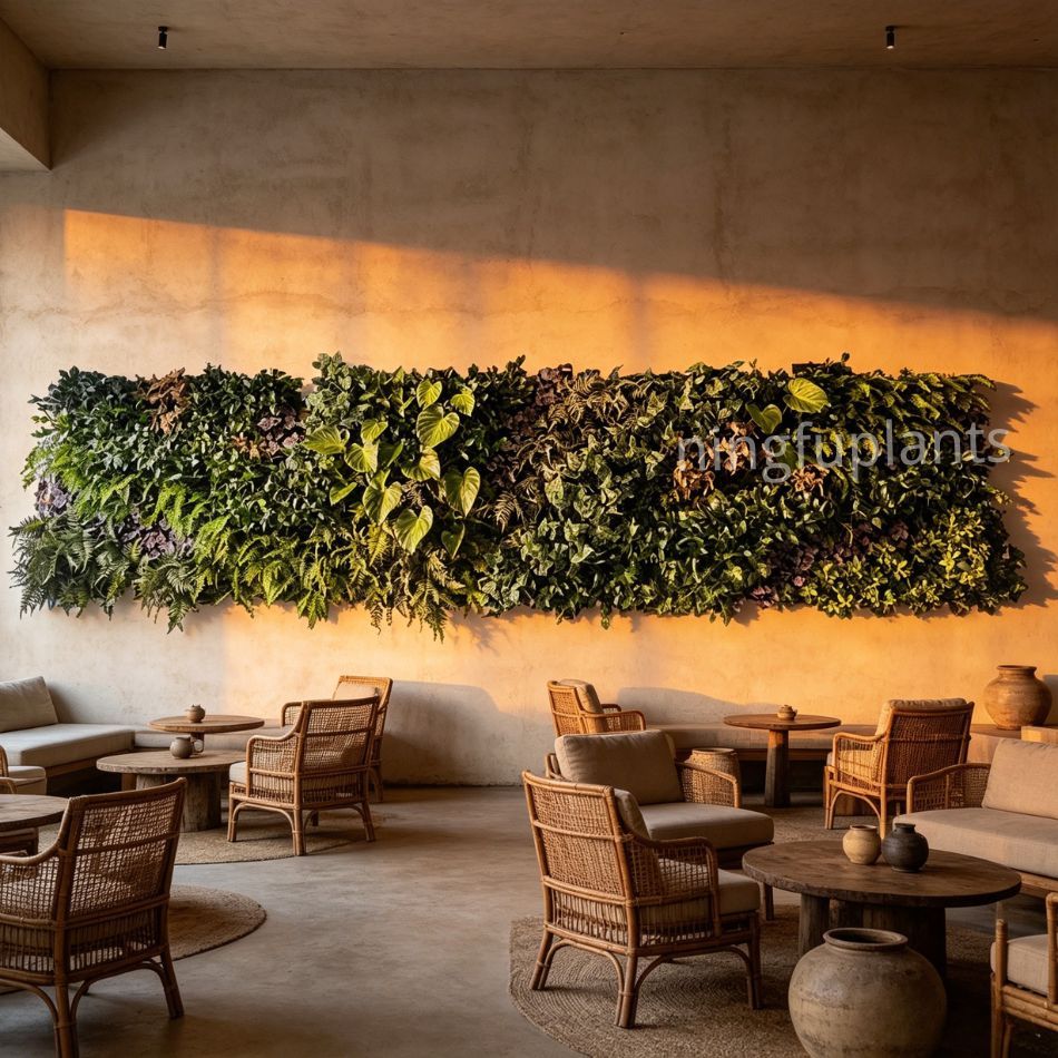 Permium Quality Horizontal Mixed Artificial Foliage Green Wall Panel for Interior Decor,Permium Quality Horizontal Mixed Artificial Foliage Green Wall Panel for Interior Decor