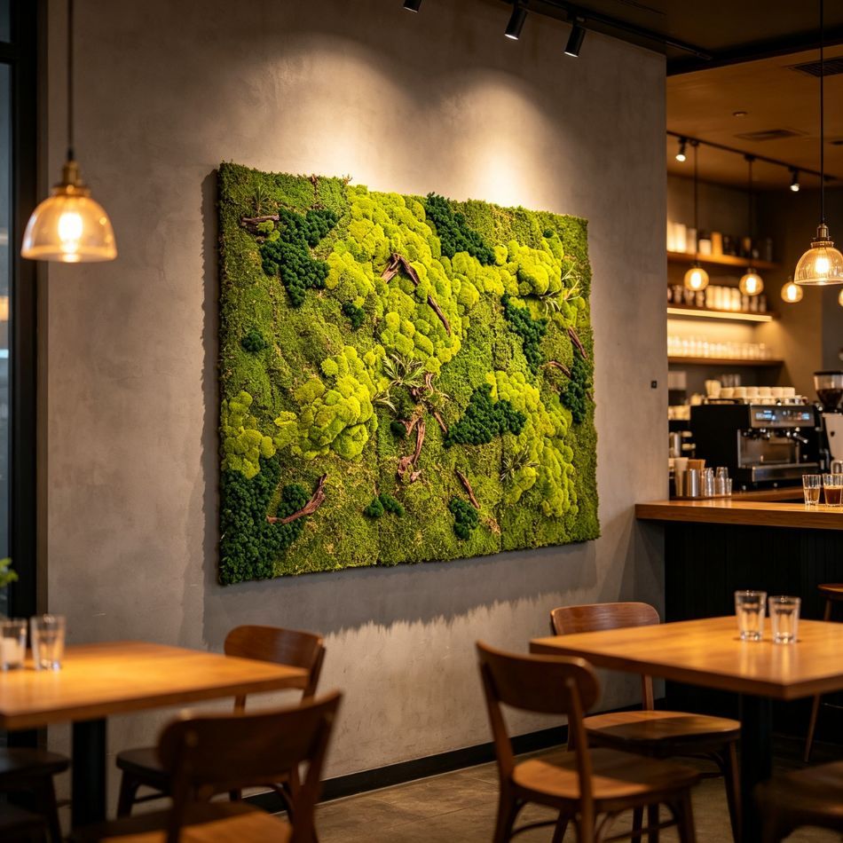 High Similarity Backlit Mixed Preserved Moss Wall Art Panel for Indoor Decor,High Similarity Backlit Mixed Preserved Moss Wall Art Panel for Indoor Decor