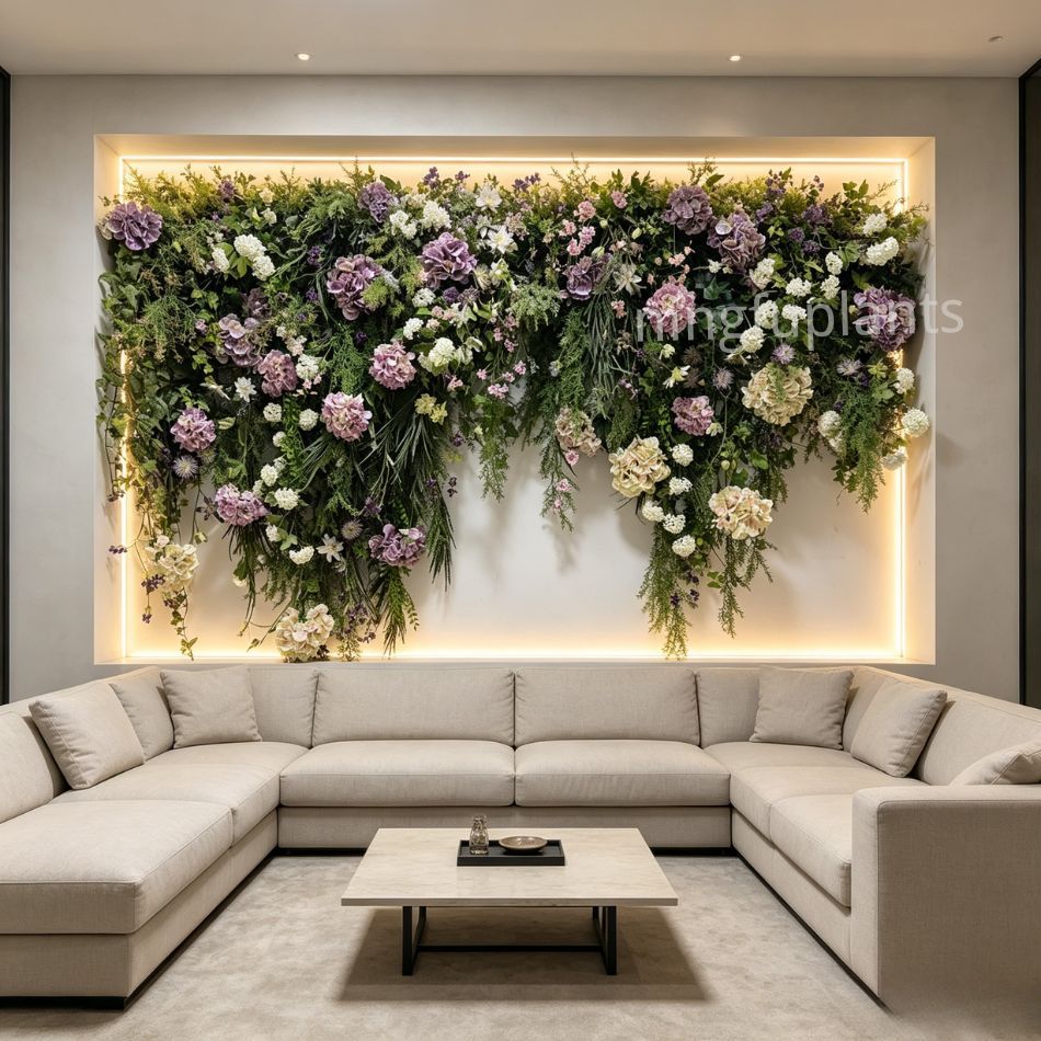 Permium Quality Recessed Luxury Artificial Floral & Greenery Vertical Wall for Interior Design,Permium Quality Recessed Luxury Artificial Floral & Greenery Vertical Wall for Interior Design