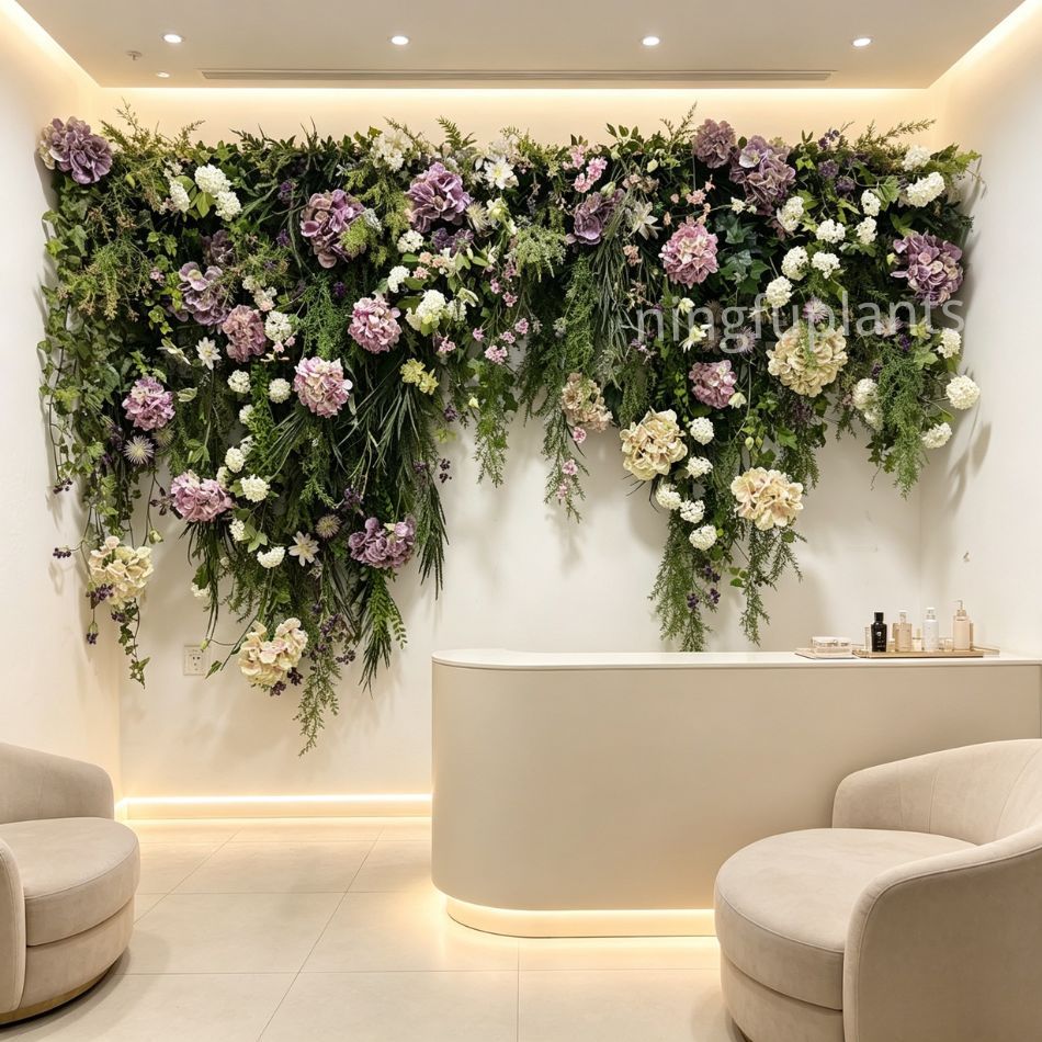 Permium Quality Recessed Luxury Artificial Floral & Greenery Vertical Wall for Interior Design,Permium Quality Recessed Luxury Artificial Floral & Greenery Vertical Wall for Interior Design