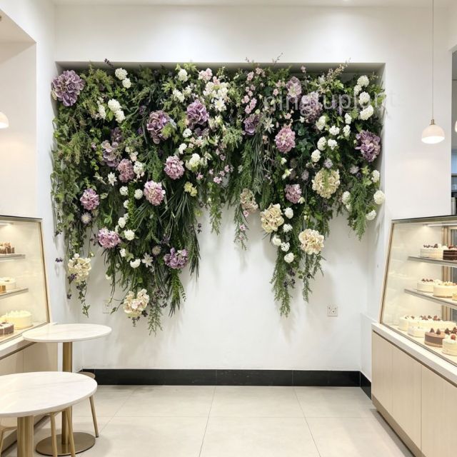 Permium Quality Recessed Luxury Artificial Floral & Greenery Vertical Wall for Interior Design,Permium Quality Recessed Luxury Artificial Floral & Greenery Vertical Wall for Interior Design