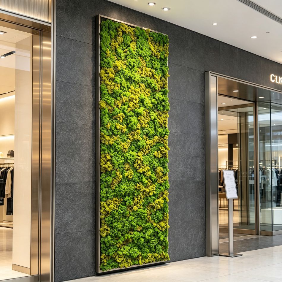 Permium Quality Tall Vertical Backlit Preserved Reindeer Moss Wall Panel for Home Decor,Permium Quality Tall Vertical Backlit Preserved Reindeer Moss Wall Panel for Home Decor