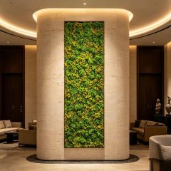 Permium Quality Tall Vertical Backlit Preserved Reindeer Moss Wall Panel for Home Decor,Permium Quality Tall Vertical Backlit Preserved Reindeer Moss Wall Panel for Home Decor
