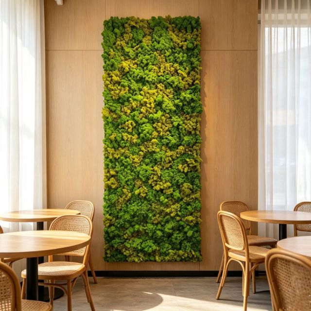 Permium Quality Tall Vertical Backlit Preserved Reindeer Moss Wall Panel for Home Decor,Permium Quality Tall Vertical Backlit Preserved Reindeer Moss Wall Panel for Home Decor