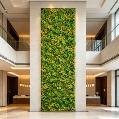 Permium Quality Tall Vertical Backlit Preserved Reindeer Moss Wall Panel for Home Decor,Permium Quality Tall Vertical Backlit Preserved Reindeer Moss Wall Panel for Home Decor