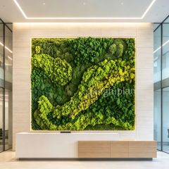High Quality Large Recessed Gradient Preserved Reindeer Moss Wall Art for Indoor Decor,High Quality Large Recessed Gradient Preserved Reindeer Moss Wall Art for Indoor Decor