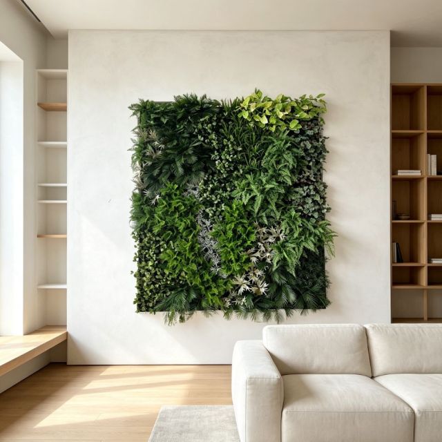 High Quality Square Multi-Tone Artificial Tropical Green Wall Panel for Home Decor,High Quality Square Multi-Tone Artificial Tropical Green Wall Panel for Home Decor